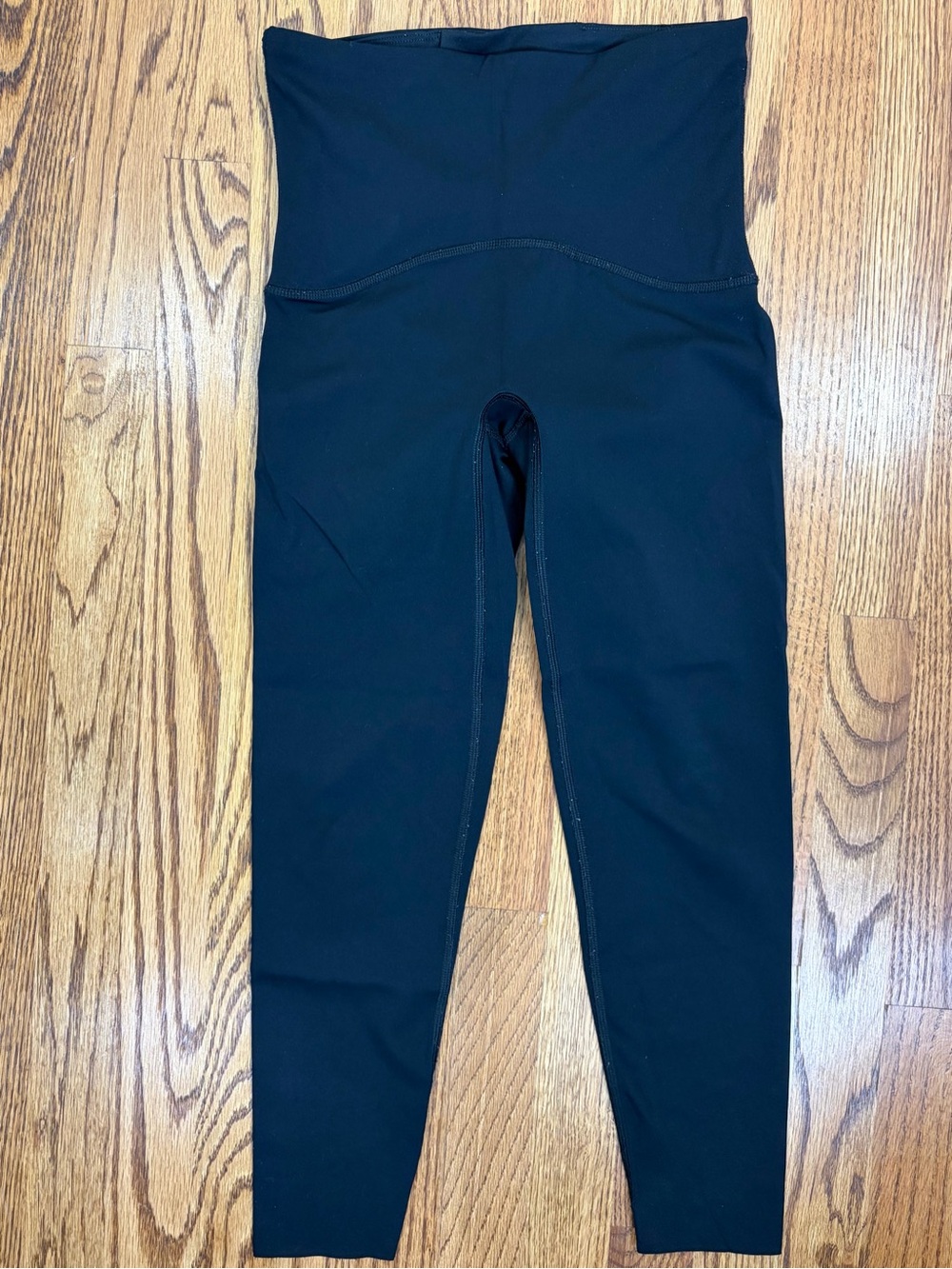 SPANX Booty Boost Black High-Waist Leggings with Tummy Panel (S)